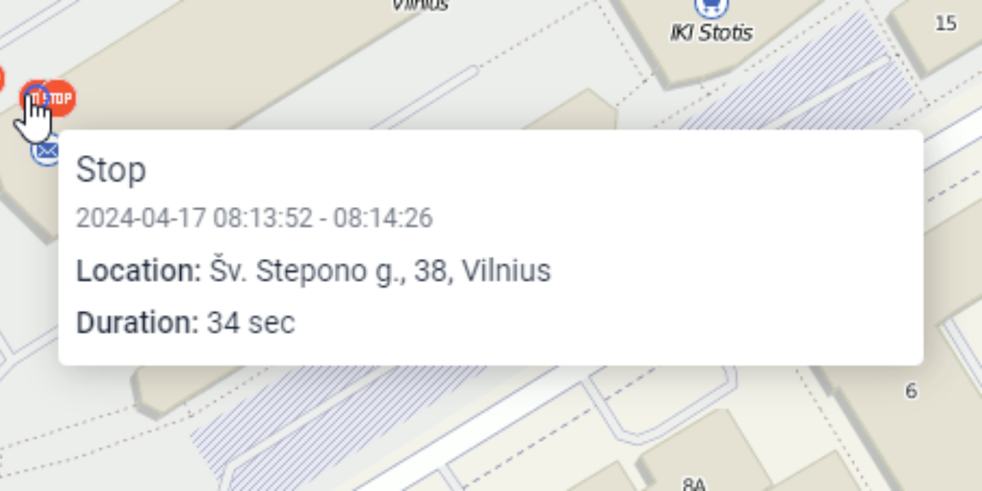 stops report